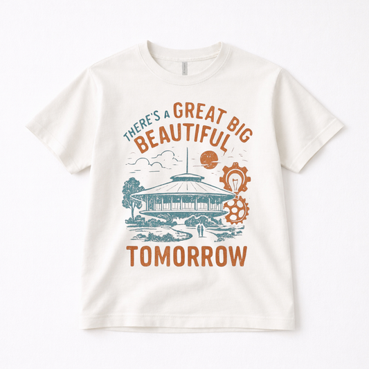 There’s a Great Big Beautiful Tomorrow Adult Graphic Tee