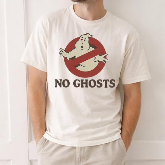 No Ghosts Adult Graphic Tee