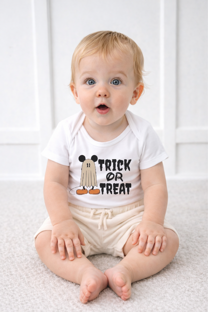 Trick Or Treat Mouse Kids Graphic Tee