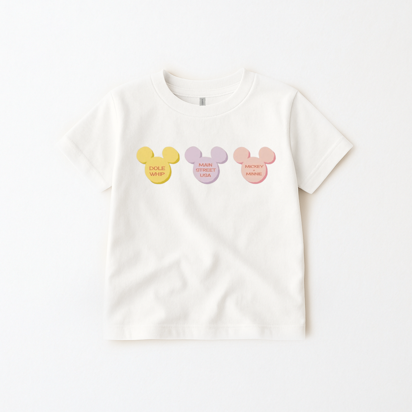 Conversation Mouse Heart Valentines Kids Graphic Tee