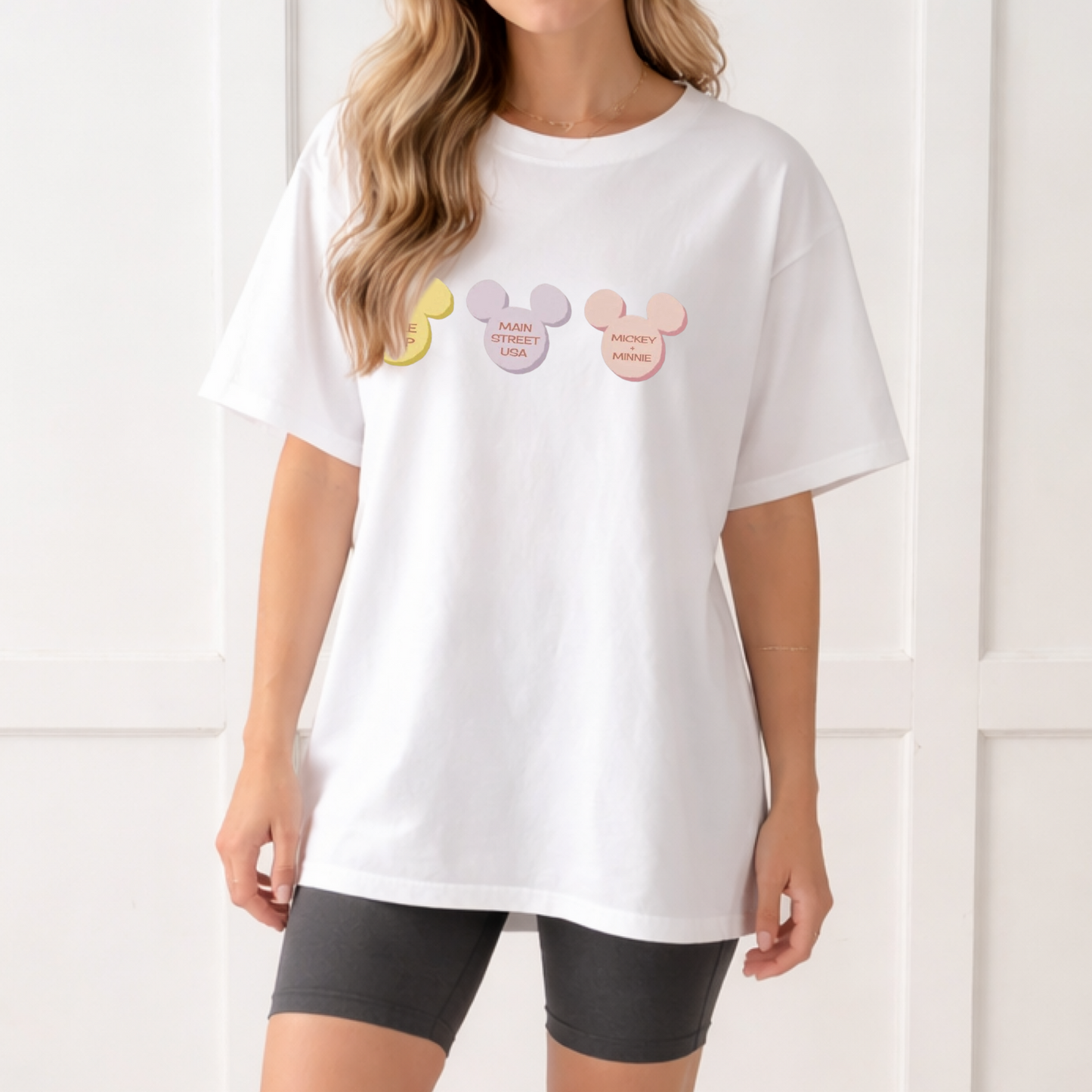 Conversation Mouse Heart Valentines Adult Graphic Tee
