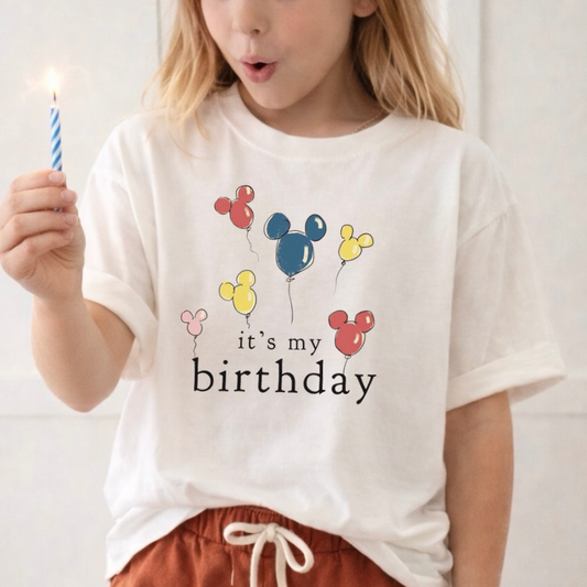 Kid’s It’s My Birthday Graphic Tee and Optional Bottoms Set