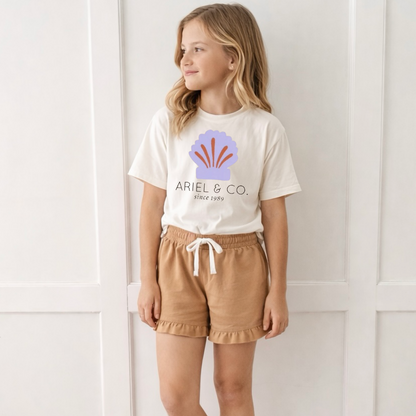 Kid’s Ariel Graphic Tee and Optional Bottoms Set