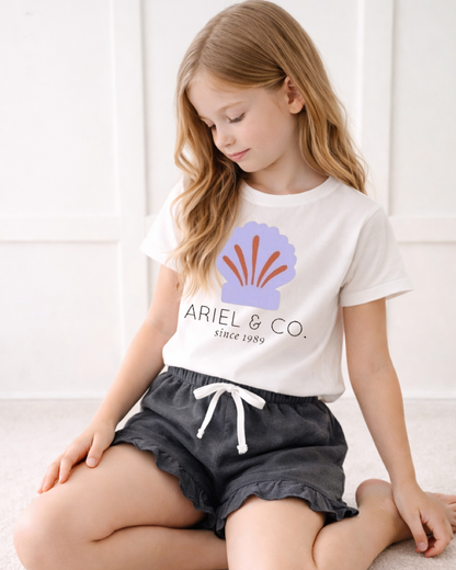 Kid’s Ariel Graphic Tee and Optional Bottoms Set