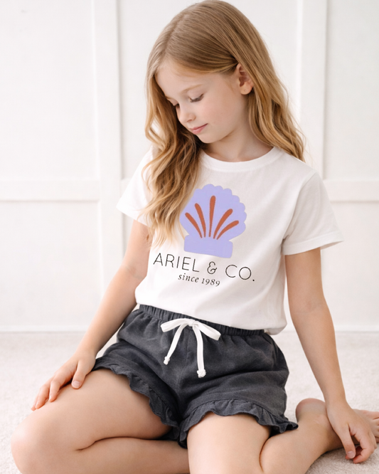 Kid’s Ariel Graphic Tee and Optional Bottoms Set