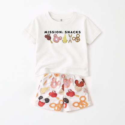 Kids Mission Snacks Graphic Tee & Optional Bottoms