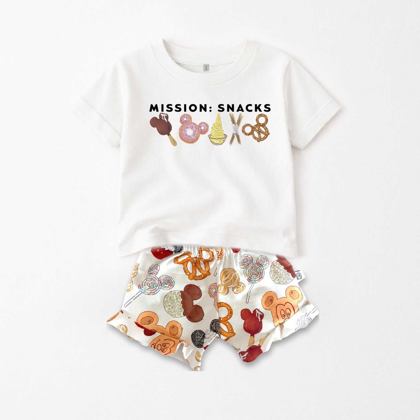 Kids Mission Snacks Graphic Tee & Optional Bottoms