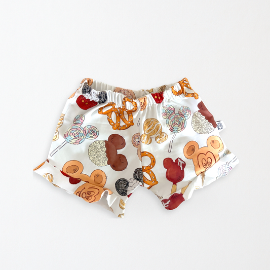 Kids Handcrafted Magical Snacks Ruffle Shorts
