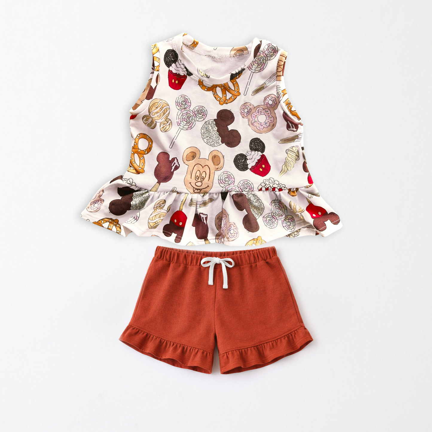 Kids Handcrafted Magical Snacks Flutter Tank & Optional Bottoms