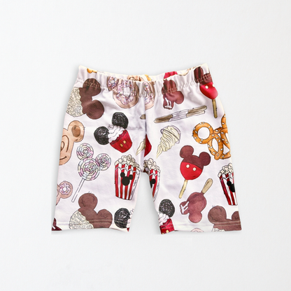 Kids Handcrafted Magical Snacks Bike Shorts