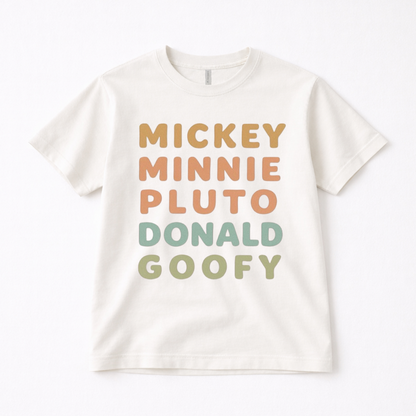 Park Characters Adult Graphic Tee