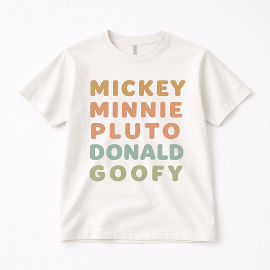 Park Characters Adult Graphic Tee