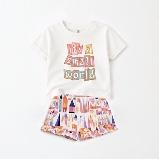 Kids Small World Graphic Tee & Optional Bottoms