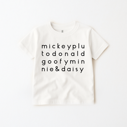 Kids Fab 5 Characters Graphic Tee & Optional Bottoms