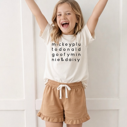 Kids Fab 5 Characters Graphic Tee & Optional Bottoms