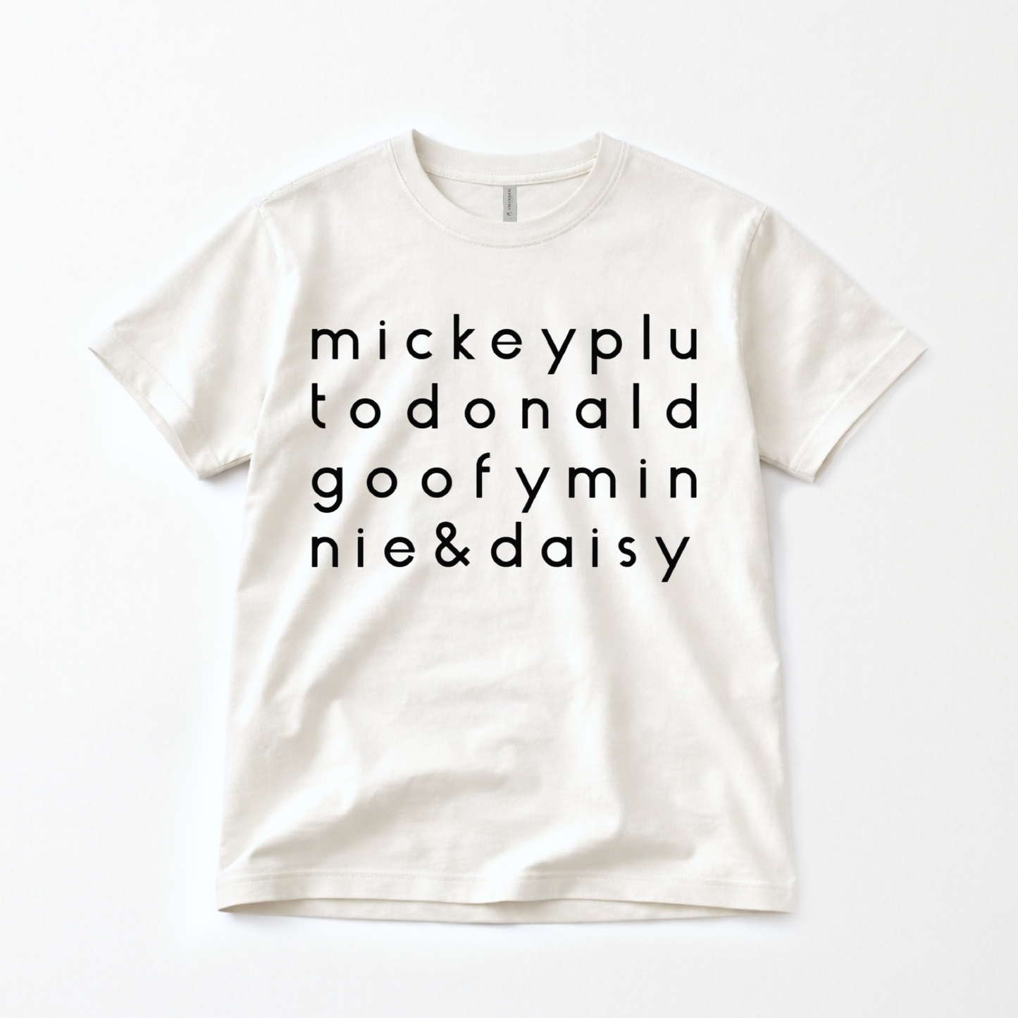 Adult Fab 5 Characters Graphic Tee