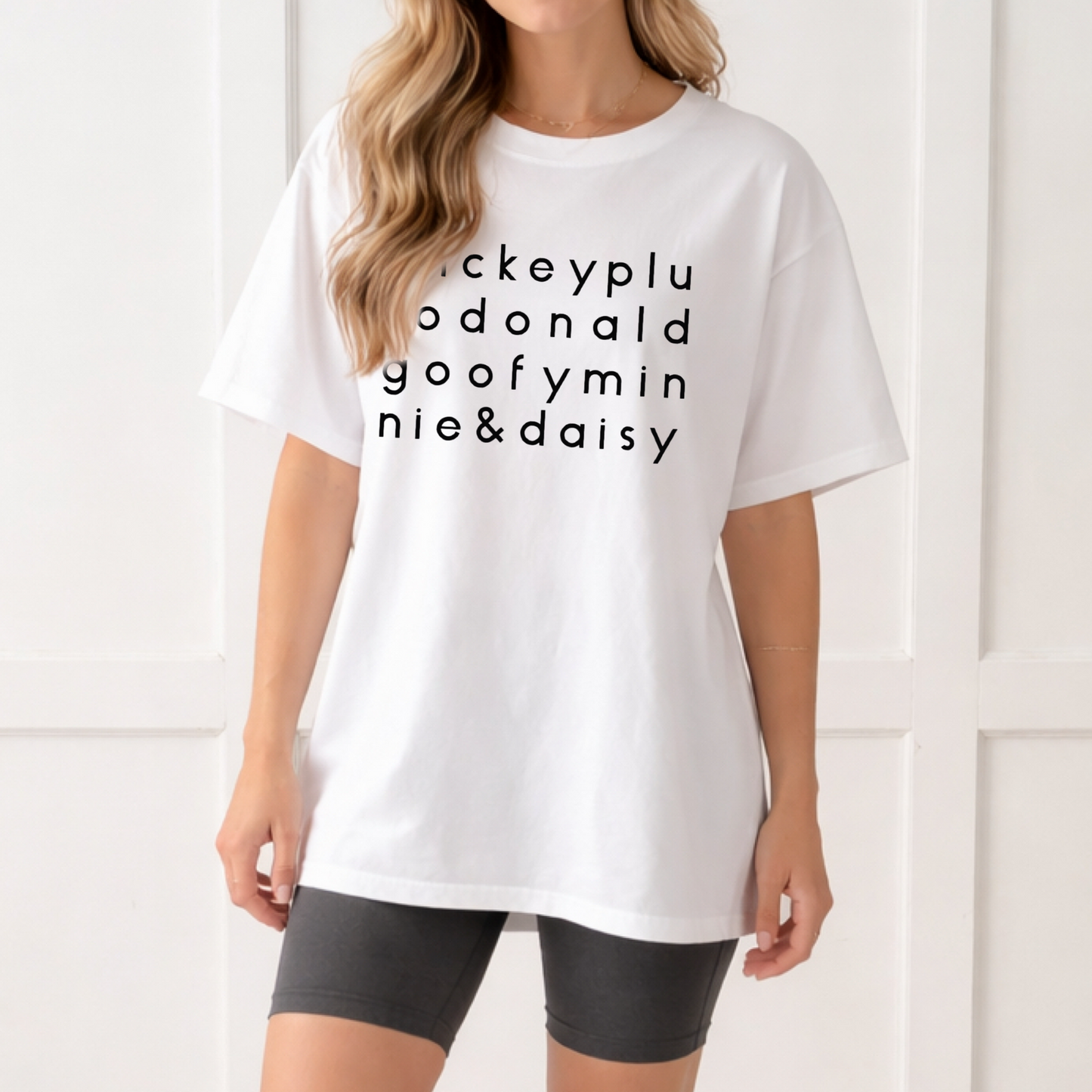 Adult Fab 5 Characters Graphic Tee