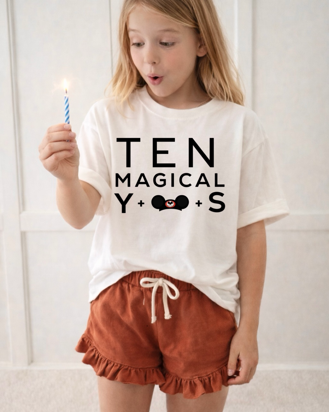 Kids Customizable Magical Years Birthday Graphic Tee & Optional Bottoms