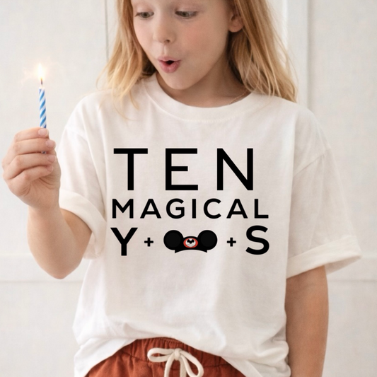 Kids Customizable Magical Years Birthday Graphic Tee