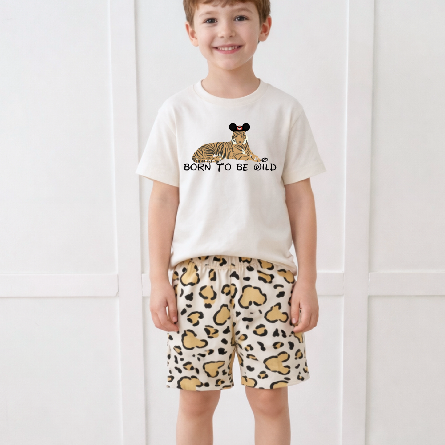 Kids Handcrafted Born To Be Wild Graphic Tee & Optional Bottoms
