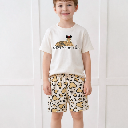 Kids Handcrafted Born To Be Wild Graphic Tee & Optional Bottoms