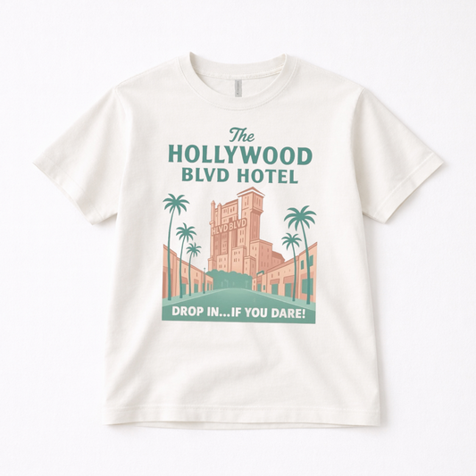 Hollywood Blvd Hotel Family Graphic Tee