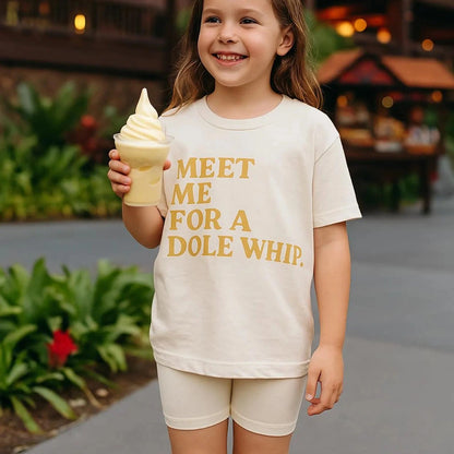 Kids Meet Me For A Dole Whip Graphic Tee & Optional Bottoms