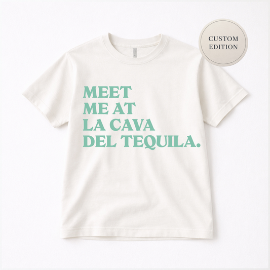 Meet Me at La Cava Del Tequila Adult Graphic Tee