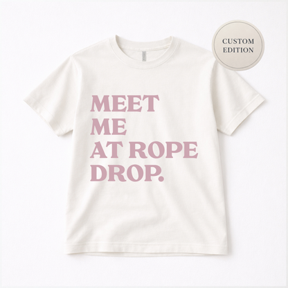 Meet Me At Rope Drop Adult Graphic Tee
