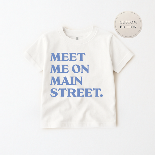 Kids Meet Me On Main Street Tee & Optional Bottoms