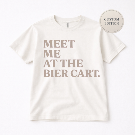 Meet Me at the Bier Cart Adult Graphic Tee