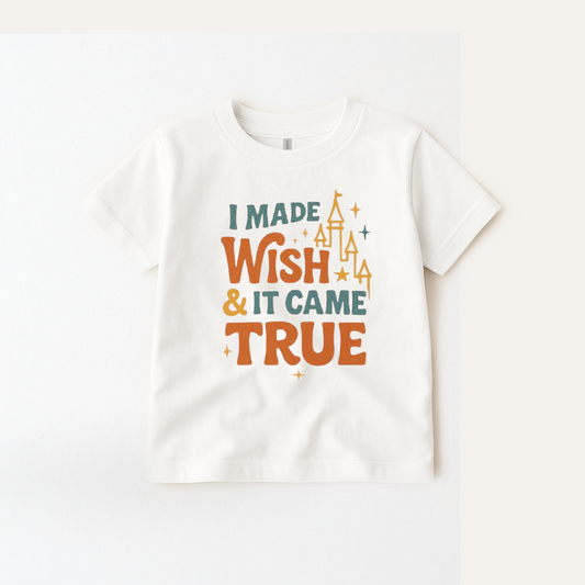 Kids I Made a Wish Graphic Tee & Optional Bottoms