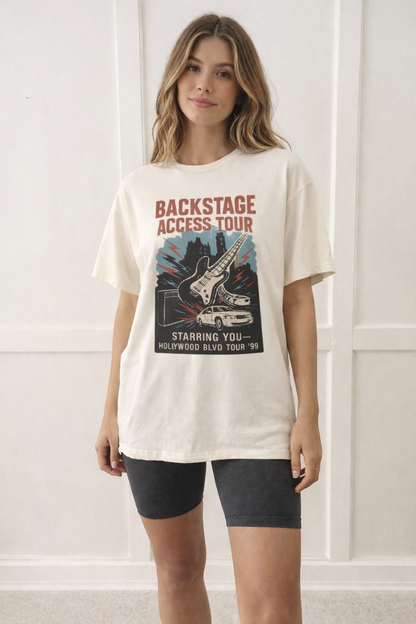 Rock n’ Roll Tribute Coaster Adult Graphic Tee