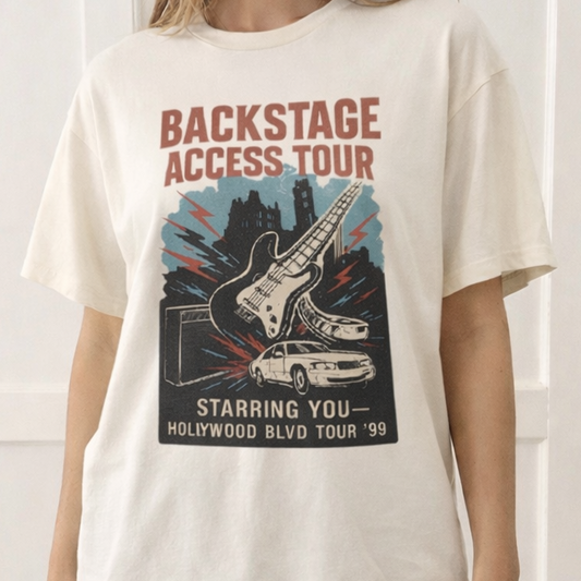 Rock n’ Roll Tribute Coaster Adult Graphic Tee
