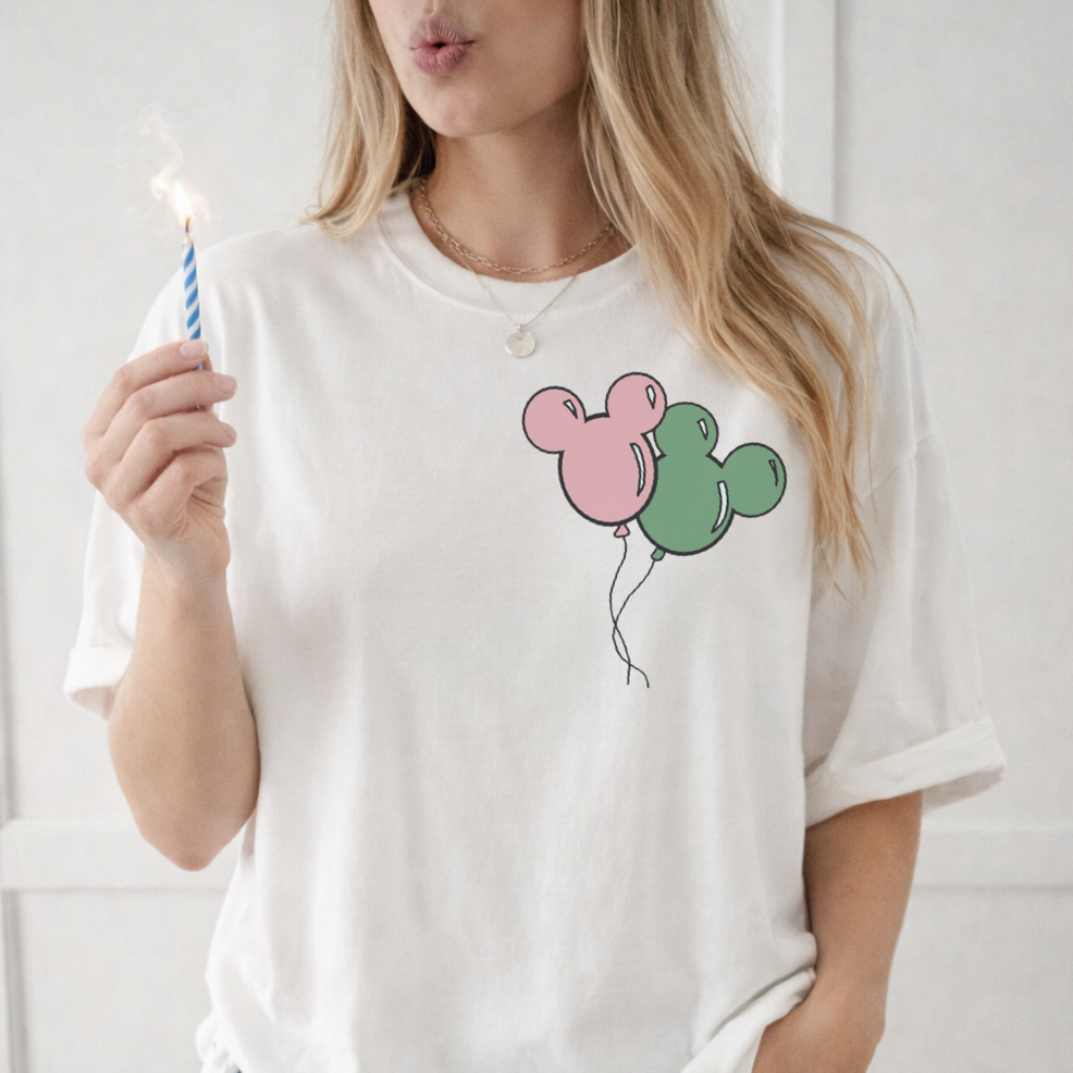 Customizable Mouse Balloon Adult Graphic Tee