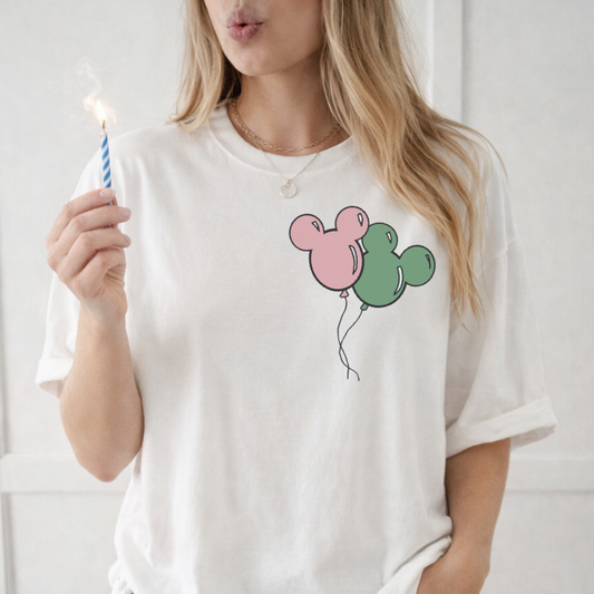 Customizable Mouse Balloon Adult Graphic Tee