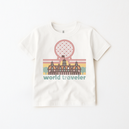 Kids Retro World Traveler Graphic Tee & Optional Bottoms