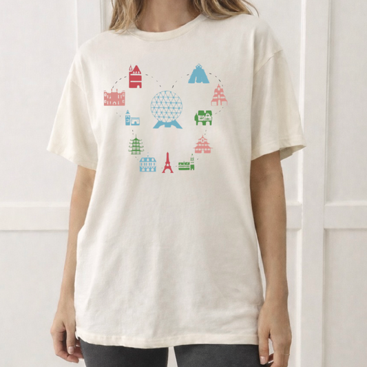 Around the Showcase Family Graphic Tee