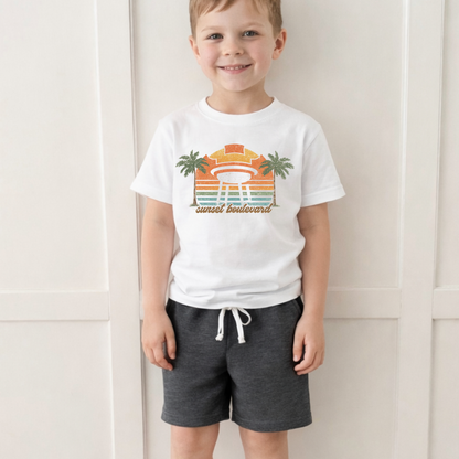 Kids Sunset BLVD Graphic Tee & Optional Bottoms