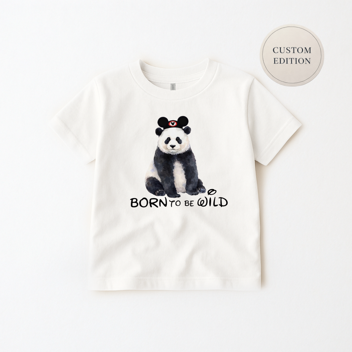 Kids Born to be Wild Graphic Customizable Tee & Optional Bottoms