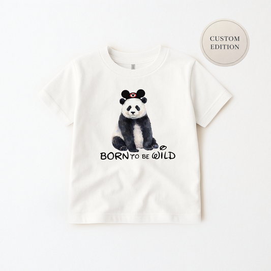 Kids Born to be Wild Graphic Customizable Tee & Optional Bottoms