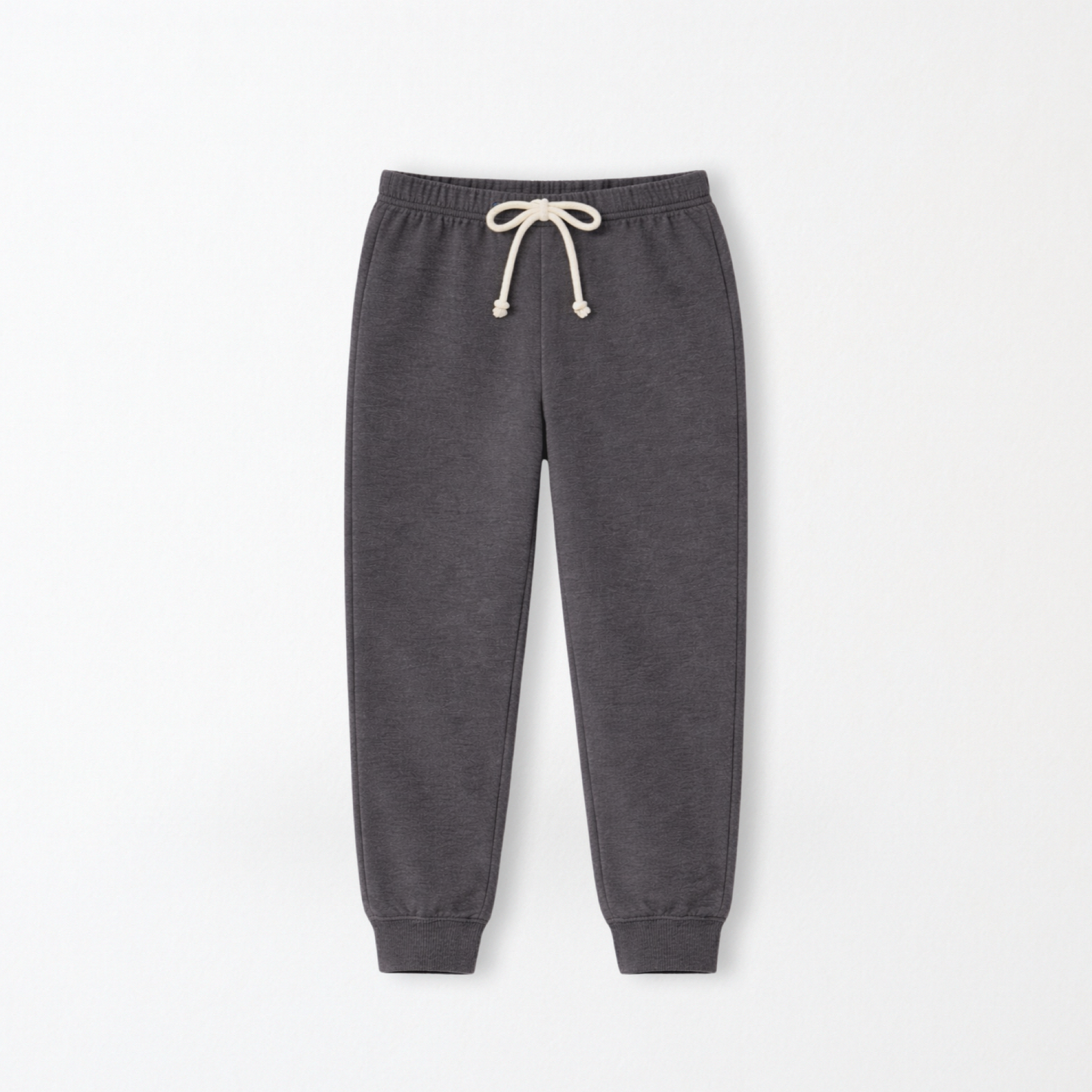 Kids Core Cotton Joggers in Ash
