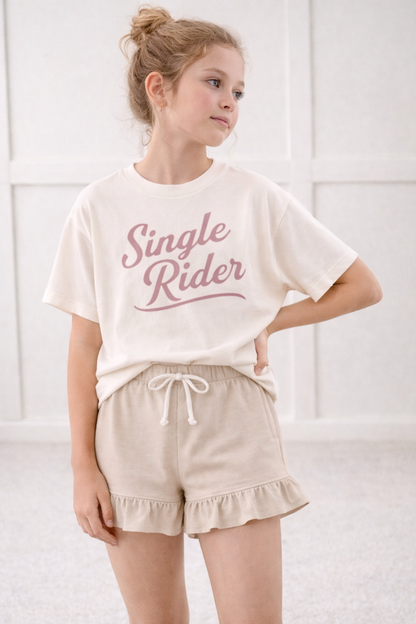 Kids Single Rider Graphic Tee & Optional Bottoms