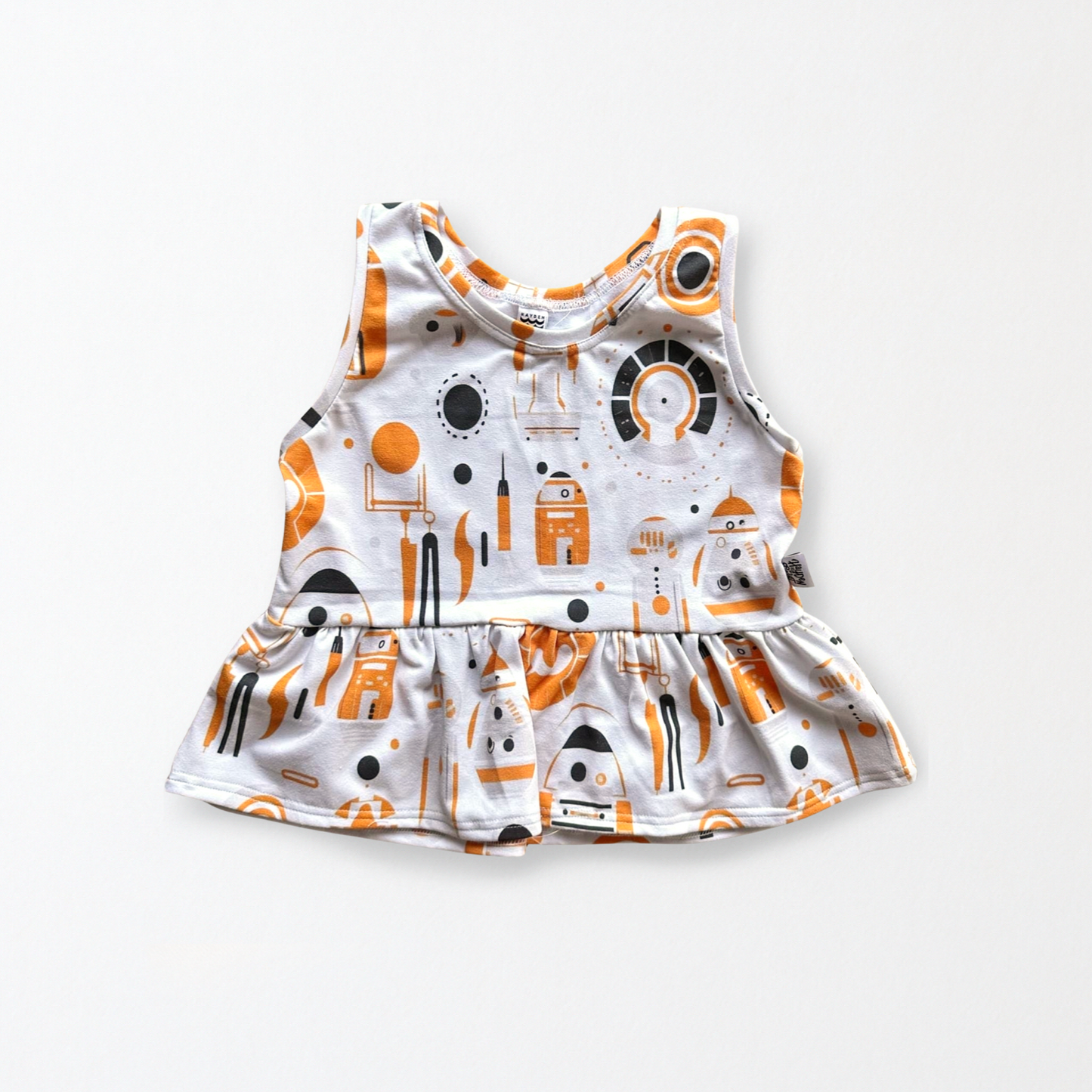 Girls Handcrafted Space Droid Flutter Tank