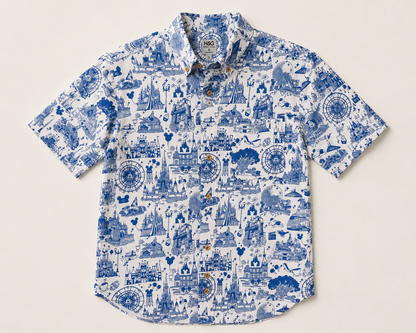 Park Toile Boys Resortech™ Button-Down