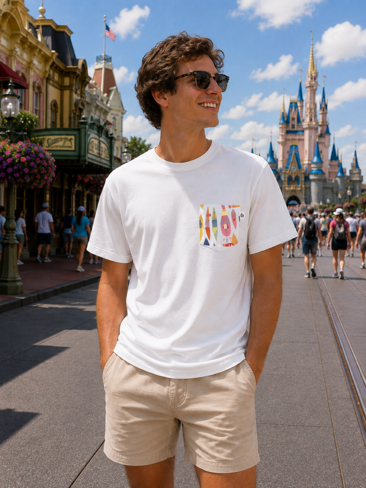 Small World Heritage Wash Pocket Pop™ Tee