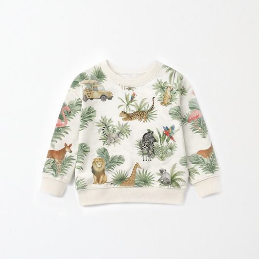 Girls Living Kingdom Essential Cotton Crewneck