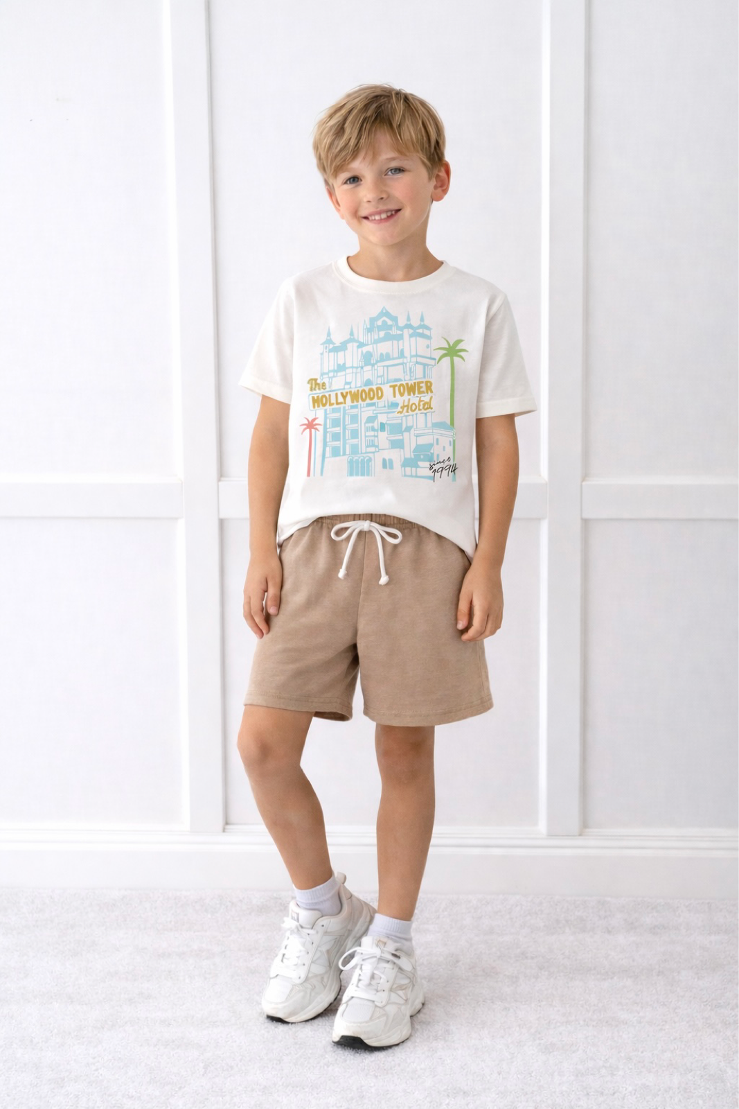 Kids Terrifying Tower Graphic Tee & Optional Bottoms Set