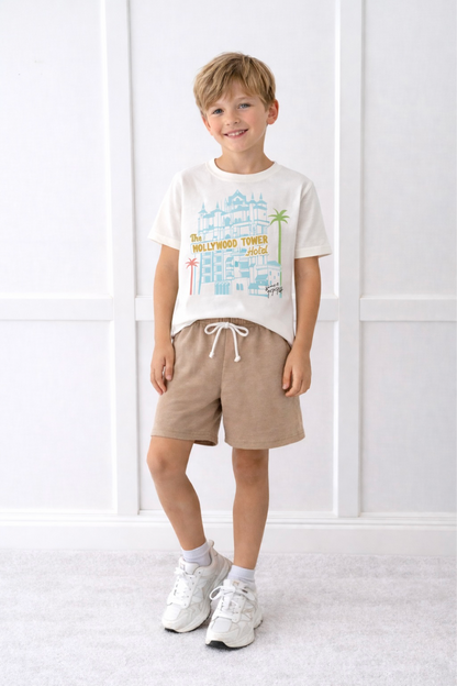 Kids Terrifying Tower Graphic Tee & Optional Bottoms Set