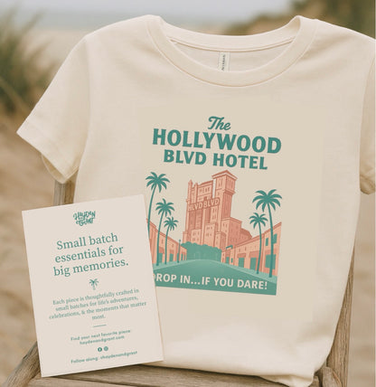 Hollywood Blvd Hotel Family Graphic Tee